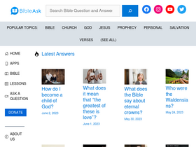 'bibleask.org' screenshot