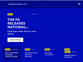 romfordfc.com