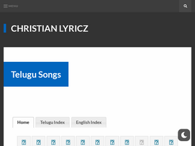 'christianlyricz.com' screenshot