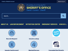 'pueblosheriff.com' screenshot