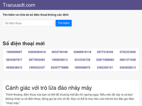 'tracuusdt.com' screenshot