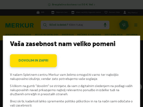 'merkur.si' screenshot