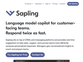 'sapling.ai' screenshot