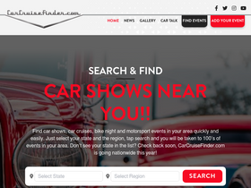 'carcruisefinder.com' screenshot