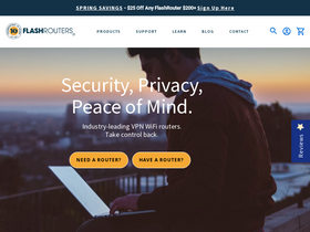 'flashrouters.com' screenshot