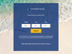 'constellationbrandssweepstakes.com' screenshot