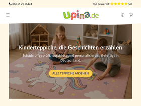 upina.de | Spielteppich homepage screenshot