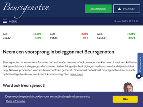 'beursgenoten.nl' screenshot