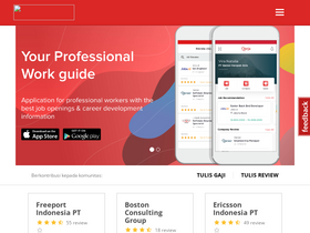 'qerja.com' screenshot