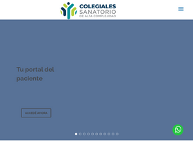 'sanatoriocolegiales.com.ar' screenshot