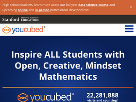 'youcubed.org' screenshot