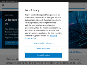 'wolterskluwer.com' screenshot