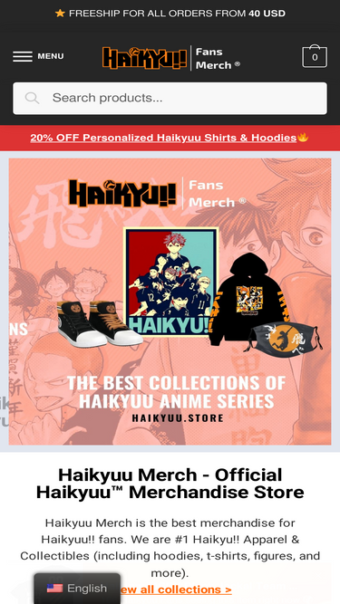 Haikyuu Merch Store ⚡️ OFFICIAL Haikyuu® Merchandise & Cloth