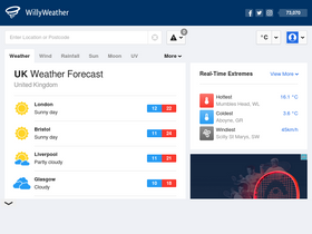 'willyweather.co.uk' screenshot