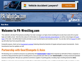 'pa-wrestling.com' screenshot