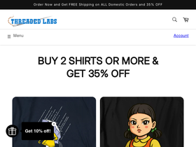 threadedlabs.com homepage screenshot