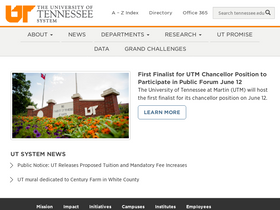 'dash-erp.tennessee.edu' screenshot