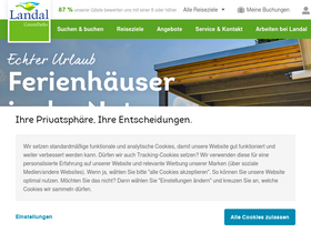 'landal.de' screenshot