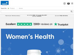 'nutriadvanced.co.uk' screenshot