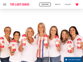 'theladyshake.com.au' screenshot