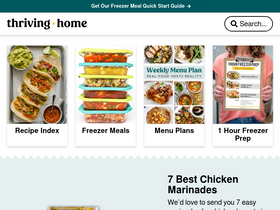 'thrivinghomeblog.com' screenshot