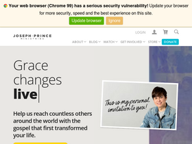 'josephprince.org' screenshot