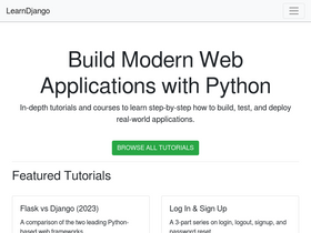 'learndjango.com' screenshot