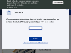 'caf.fr' screenshot