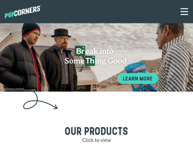 'popcorners.com' screenshot