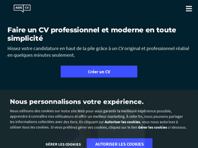 'aidecv.fr' screenshot