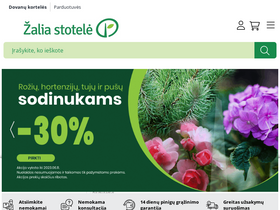'zaliastotele.lt' screenshot