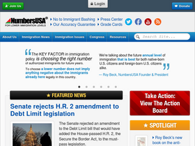 'numbersusa.com' screenshot