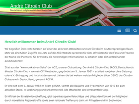 'andre-citroen-club.de' screenshot