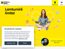 'raiffeisen.al' screenshot