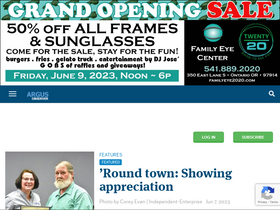 'argusobserver.com' screenshot