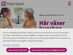 'regionuppsala.se' screenshot