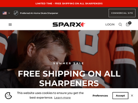 sparxhockey.com homepage screenshot