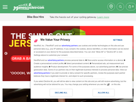'jejamescycles.com' screenshot