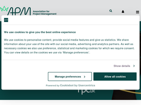 'apm.org.uk' screenshot