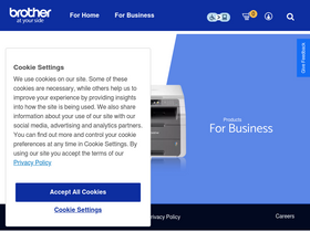 'brother.com' screenshot