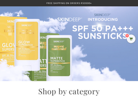 Skin Deep website screenshot