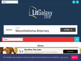 'litgalaxy2019.com' screenshot