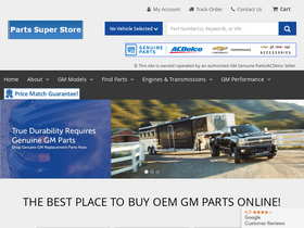 'gmpartsonline.net' screenshot