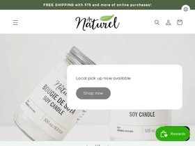 aunaturelsoycandles.ca homepage screenshot