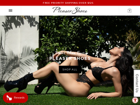 'pleasershoes.com' screenshot