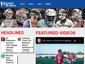'laxallstars.com' screenshot