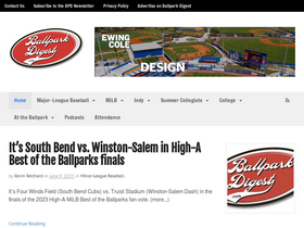 'ballparkdigest.com' screenshot