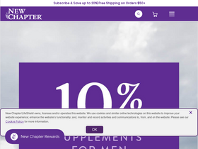 'newchapter.com' screenshot