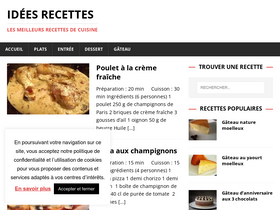'ideesrecettes.net' screenshot