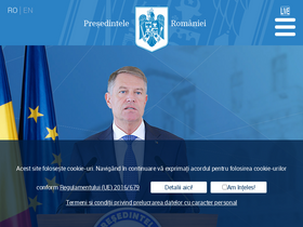 'presidency.ro' screenshot